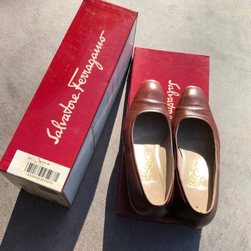 Salvatore Ferragamo 4 CM Leather Heels